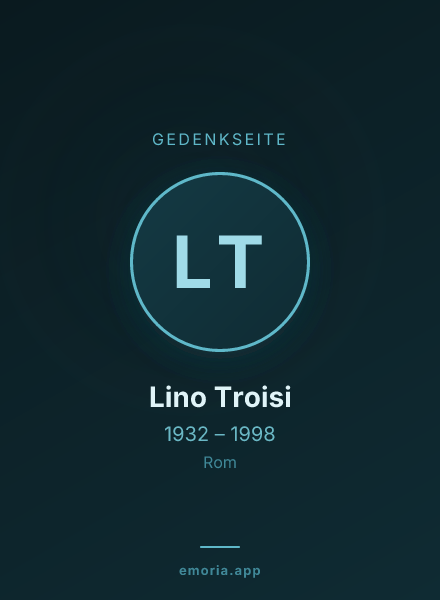 Gedenkportrait von Lino Troisi