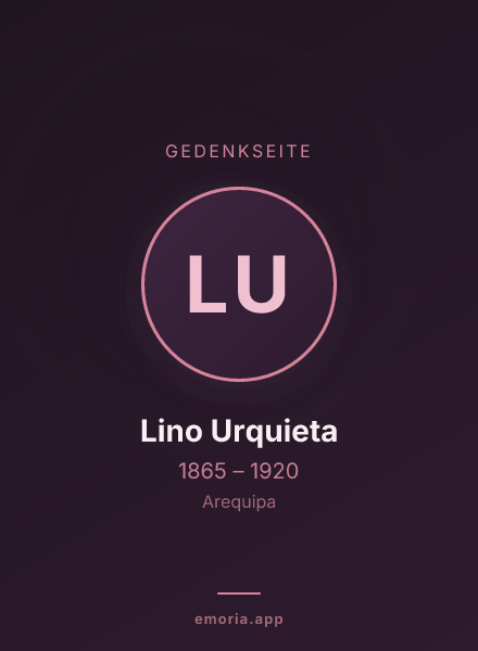 Gedenkportrait von Lino Urquieta