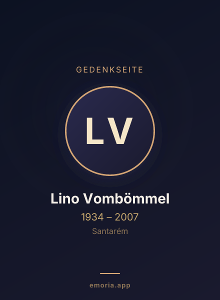 Gedenkportrait von Lino Vombömmel
