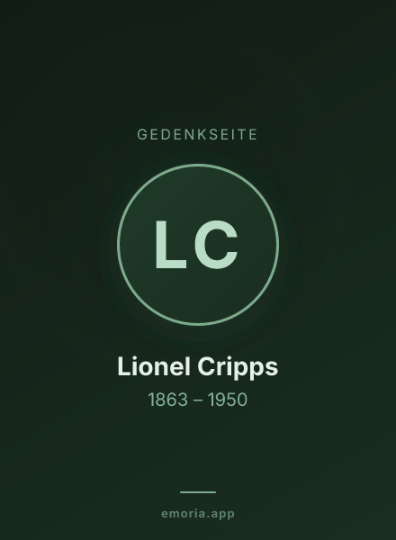 Gedenkportrait von Lionel Cripps