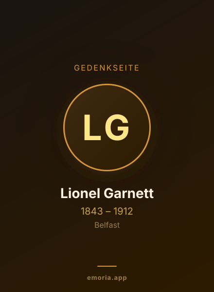 Gedenkportrait von Lionel Garnett