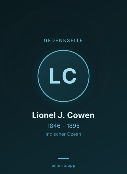 Gedenkportrait von Lionel J. Cowen
