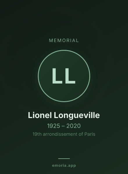 Memorial portrait of Lionel Longueville