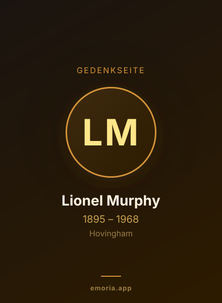 Gedenkportrait von Lionel Murphy