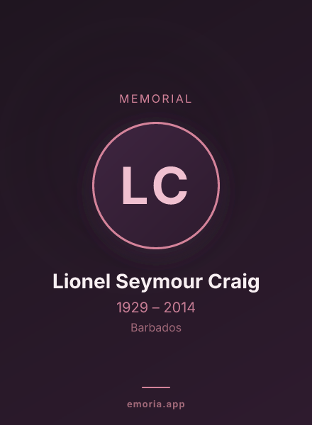 Memorial portrait of Lionel Seymour Craig