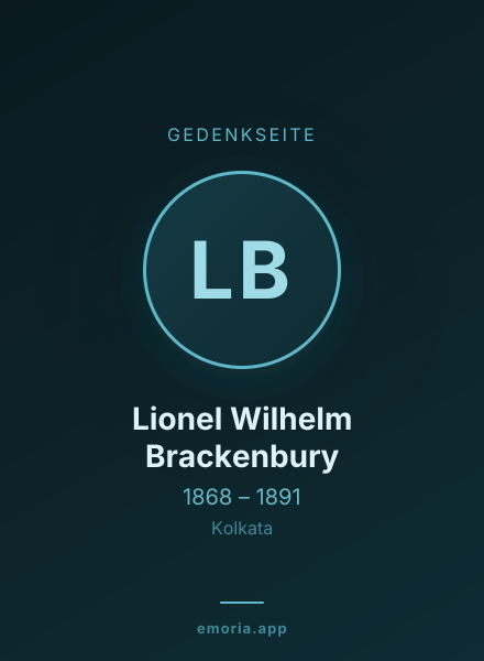 Gedenkportrait von Lionel Wilhelm Brackenbury