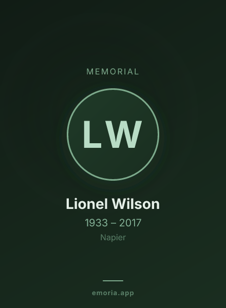 Memorial portrait of Lionel Wilson