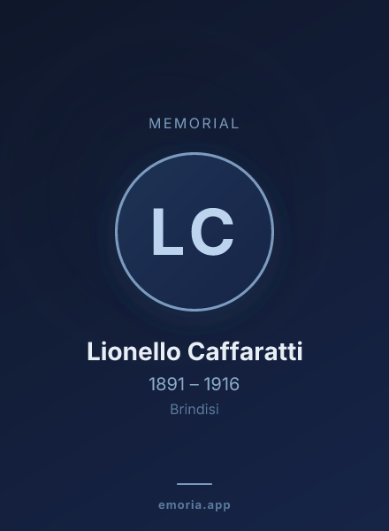 Memorial portrait of Lionello Caffaratti