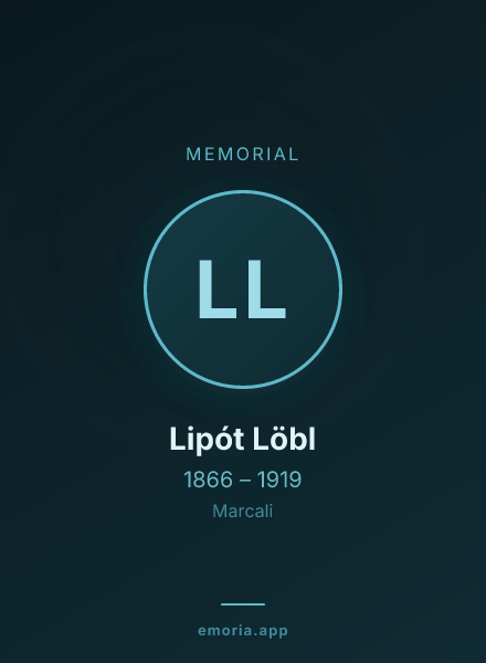 Memorial portrait of Lipót Löbl