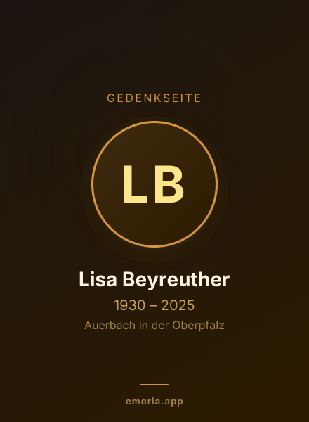 Gedenkportrait von Lisa Beyreuther