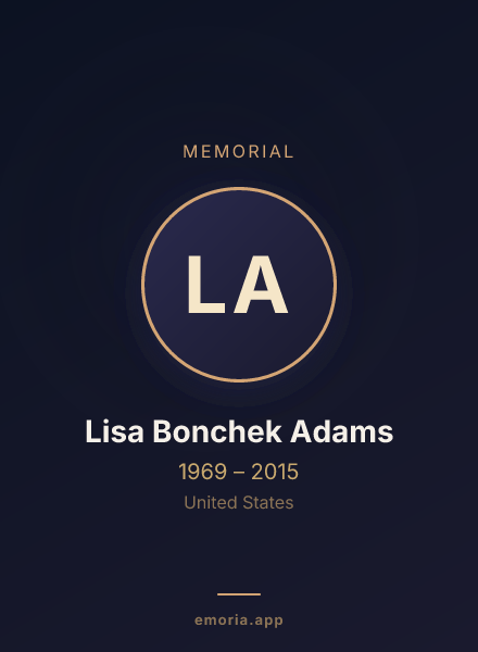 Memorial portrait of Lisa Bonchek Adams
