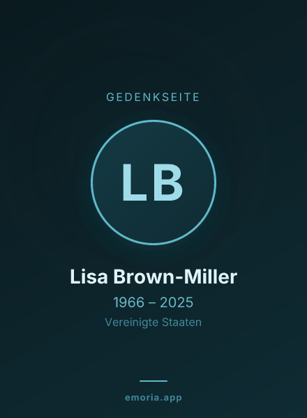 Gedenkportrait von Lisa Brown-Miller