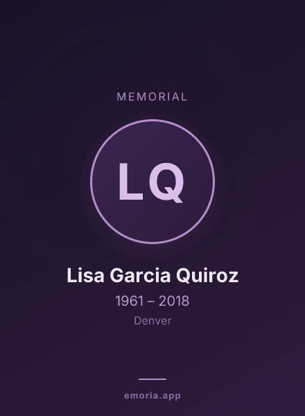 Memorial portrait of Lisa Garcia Quiroz