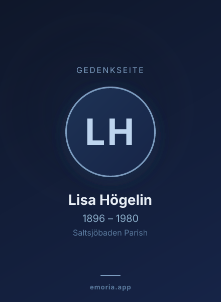 Gedenkportrait von Lisa Högelin