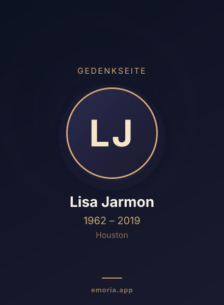 Gedenkportrait von Lisa Jarmon