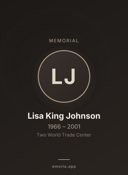 Memorial portrait of Lisa King Johnson