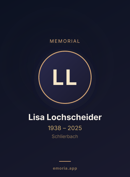 Memorial portrait of Lisa Lochscheider