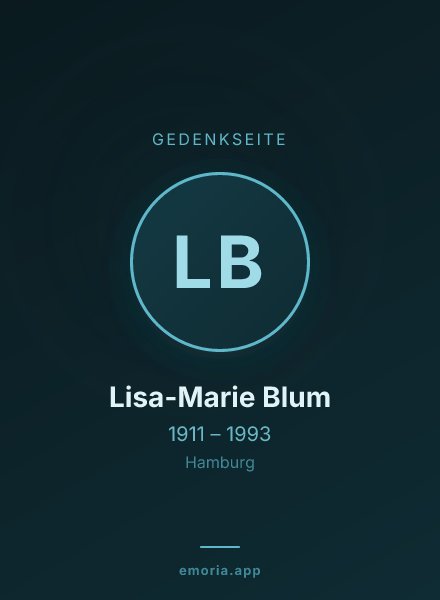 Gedenkportrait von Lisa-Marie Blum