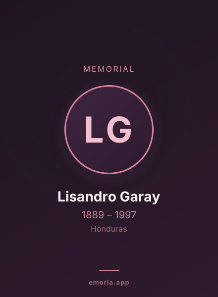 Memorial portrait of Lisandro Garay