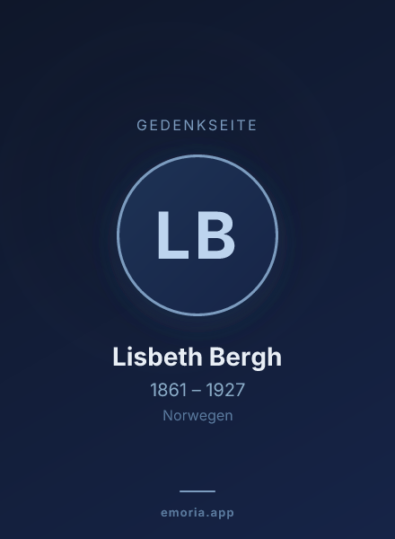 Gedenkportrait von Lisbeth Bergh