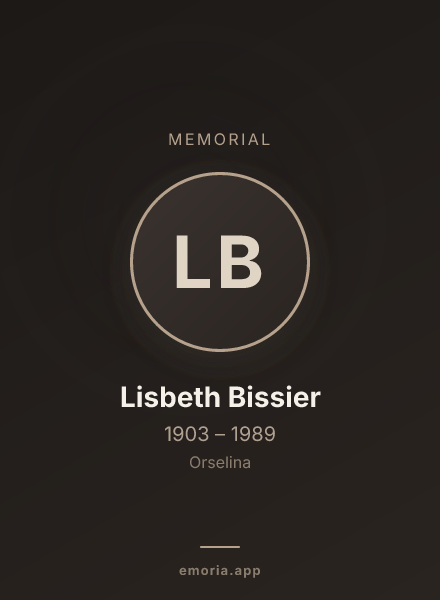Memorial portrait of Lisbeth Bissier
