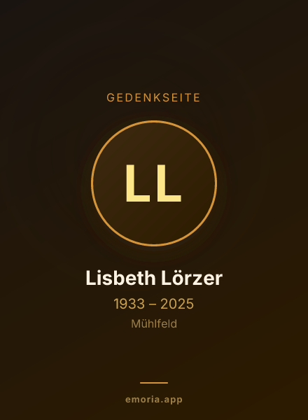Gedenkportrait von Lisbeth Lörzer