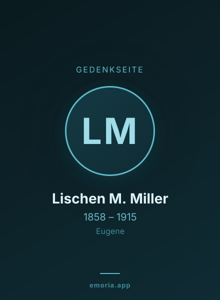 Gedenkportrait von Lischen M. Miller