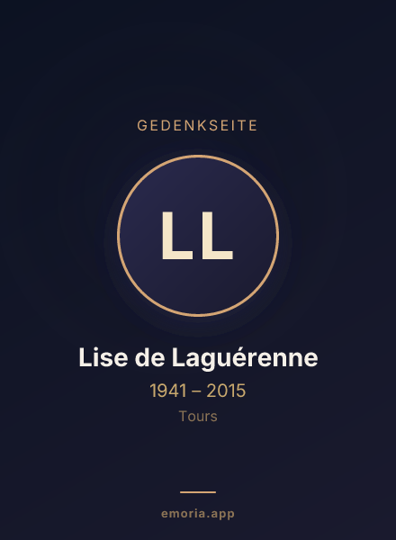 Gedenkportrait von Lise de Laguérenne