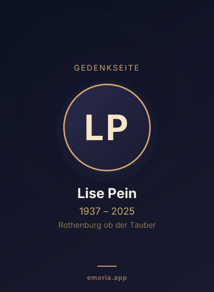 Gedenkportrait von Lise Pein