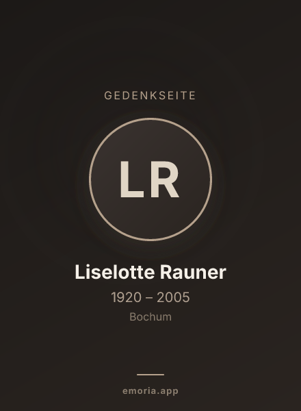 Gedenkportrait von Liselotte Rauner