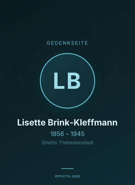 Gedenkportrait von Lisette Brink-Kleffmann