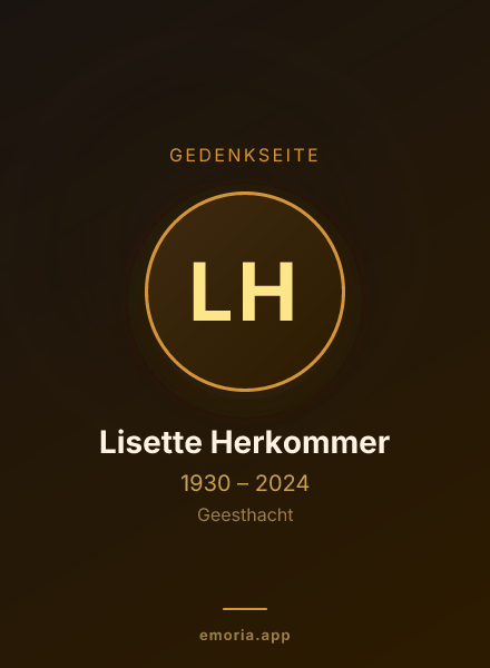 Gedenkportrait von Lisette Herkommer