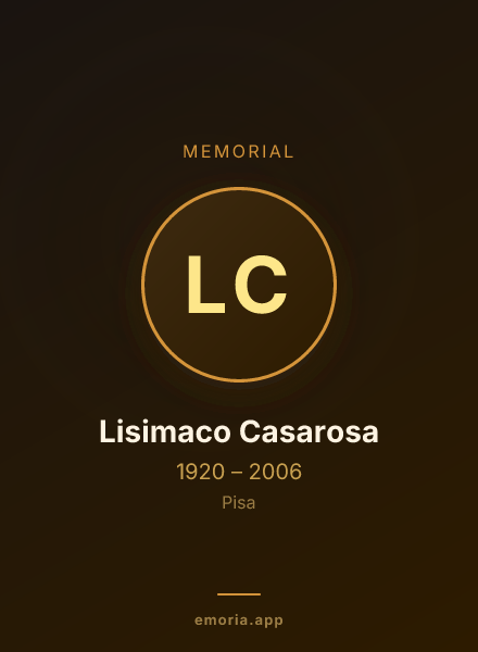 Memorial portrait of Lisimaco Casarosa