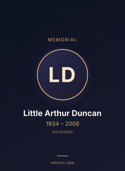 Memorial portrait of Little Arthur Duncan