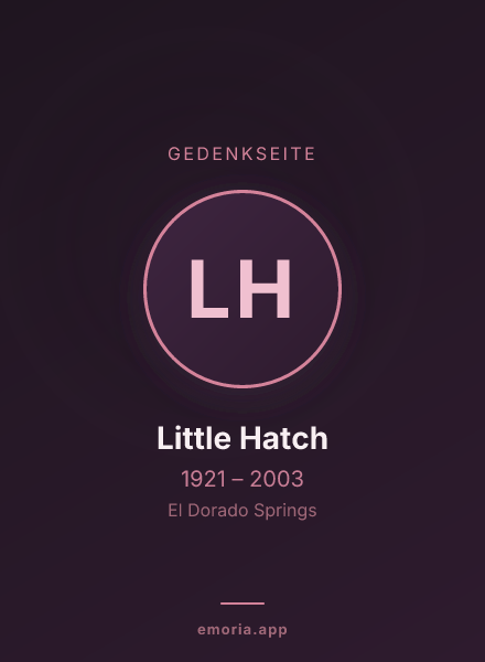 Gedenkportrait von Little Hatch