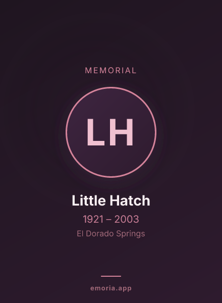 Memorial portrait of Little Hatch