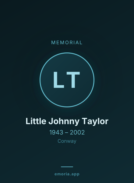 Memorial portrait of Little Johnny Taylor