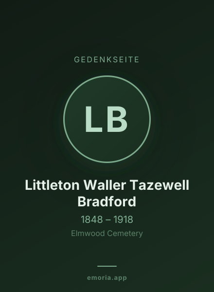 Gedenkportrait von Littleton Waller Tazewell Bradford
