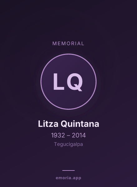 Memorial portrait of Litza Quintana