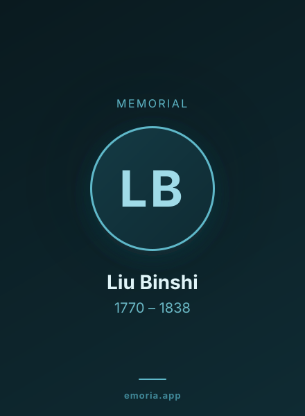 Memorial portrait of Liu Binshi