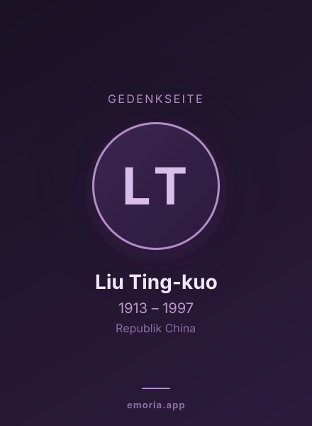 Gedenkportrait von Liu Ting-kuo