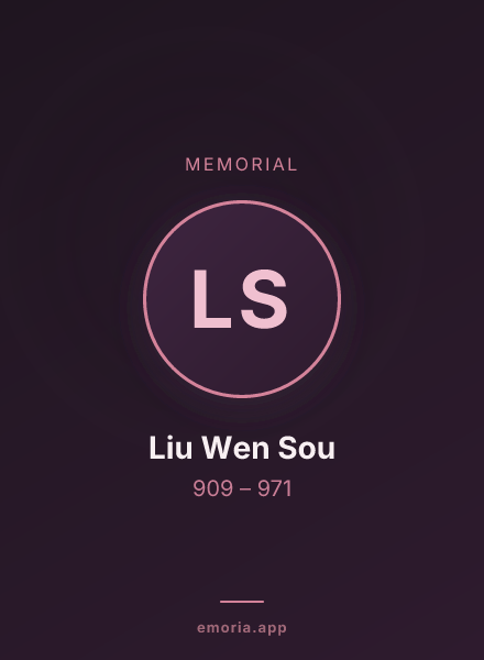 Memorial portrait of Liu Wen Sou