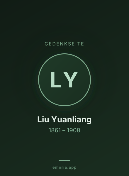 Gedenkportrait von Liu Yuanliang