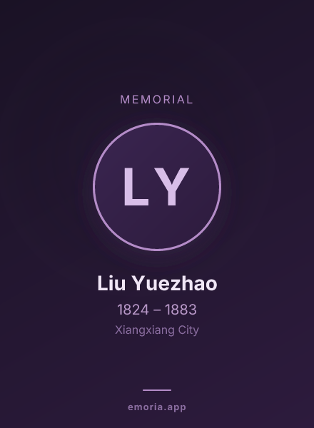 Memorial portrait of Liu Yuezhao