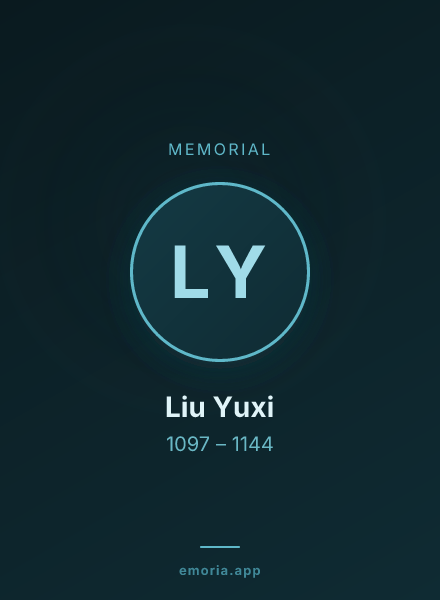 Memorial portrait of Liu Yuxi