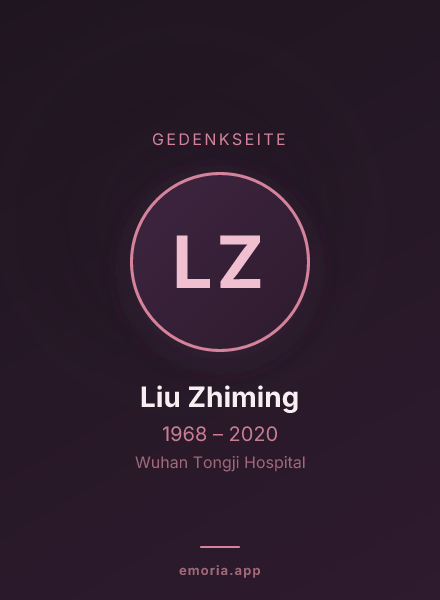 Gedenkportrait von Liu Zhiming