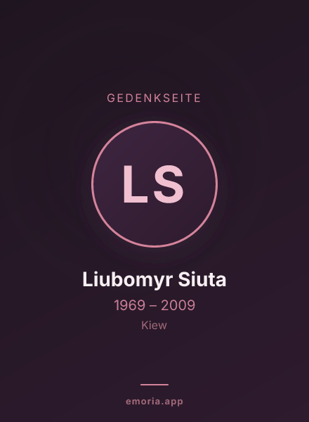 Gedenkportrait von Liubomyr Siuta