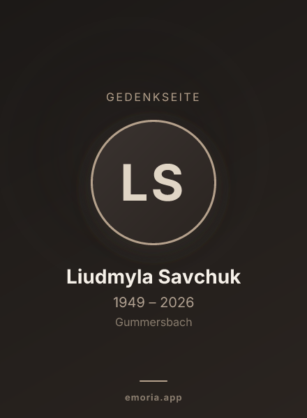 Gedenkportrait von Liudmyla Savchuk