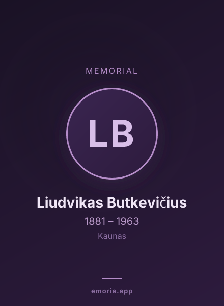 Memorial portrait of Liudvikas Butkevičius