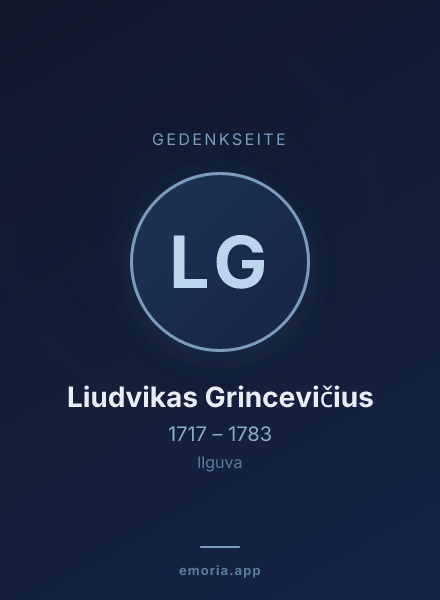 Gedenkportrait von Liudvikas Grincevičius